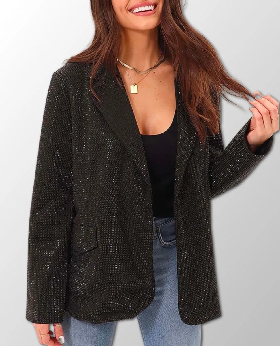 Aya Crystal Black Jacket