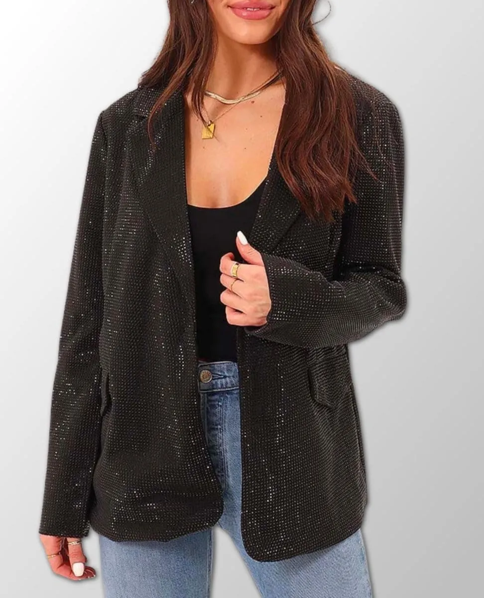 Aya Crystal Black Jacket