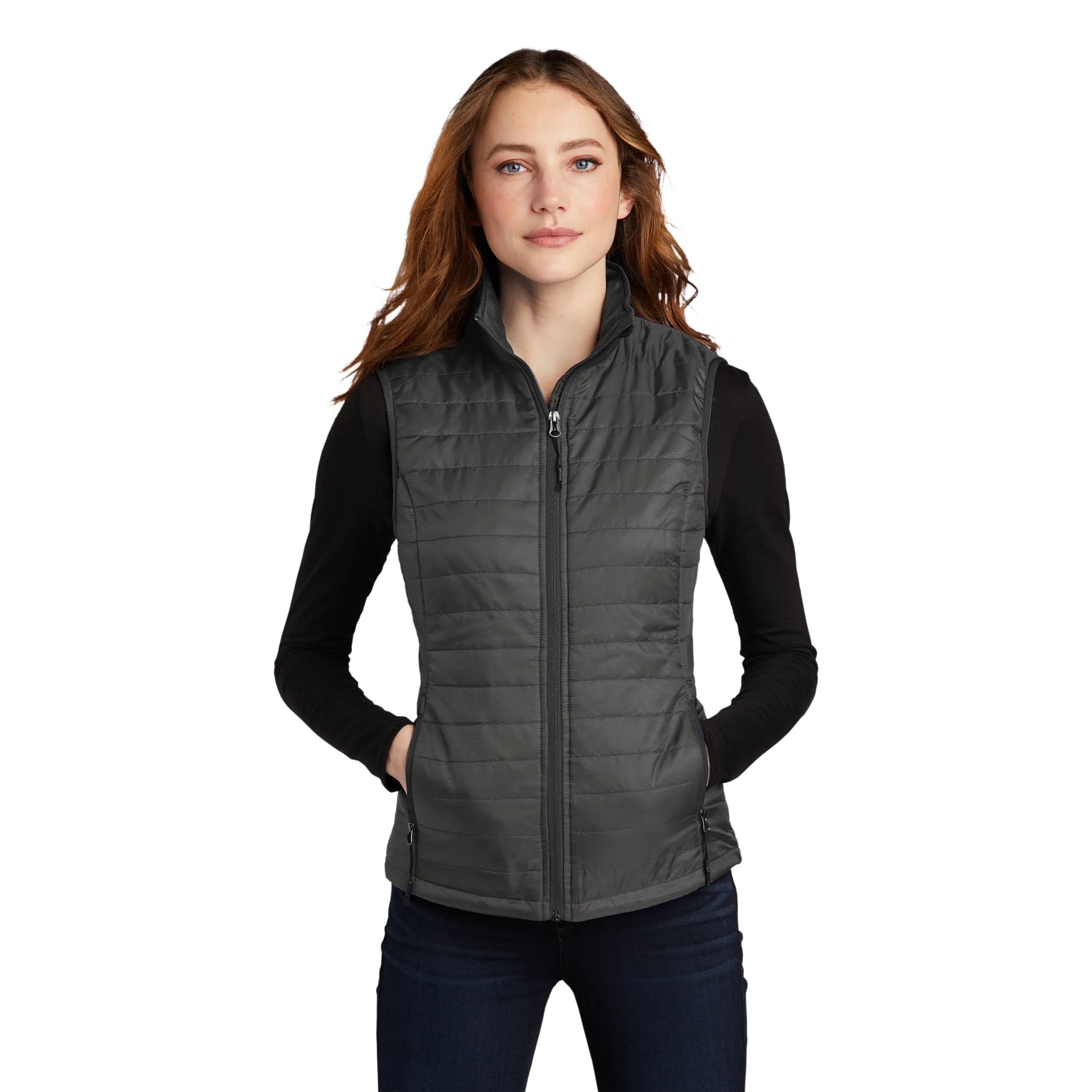 B2051W Ladies Packable Puffy Vest