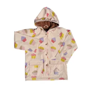 Baby Girls Pink Cupcakes Galore Rain Coat 1T