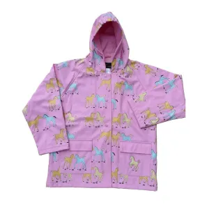 Baby Girls Pink Pony Rain Coat 1T