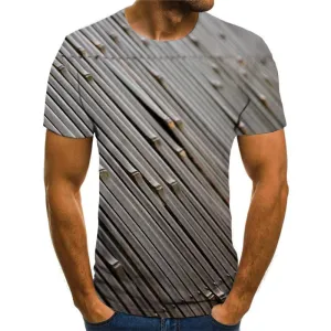 Bamboo slice texture tshirts Cool special texture Cool different man art costume