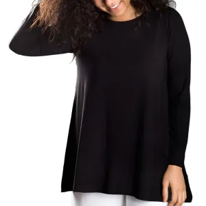 BE17A Crew-Neck Long Sleeve Basic Top