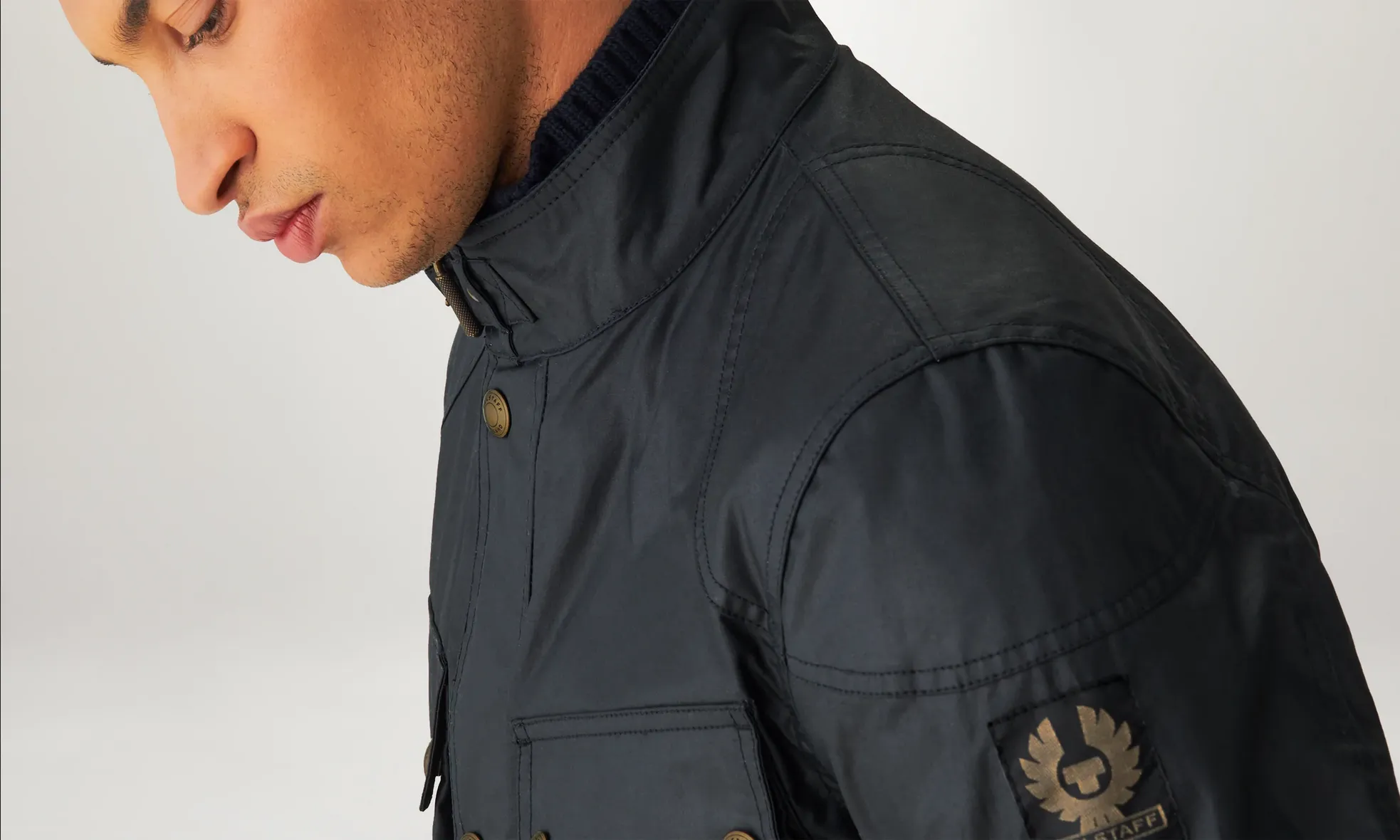 Belstaff Waxed Cotton Fieldmaster Jacket - Navy