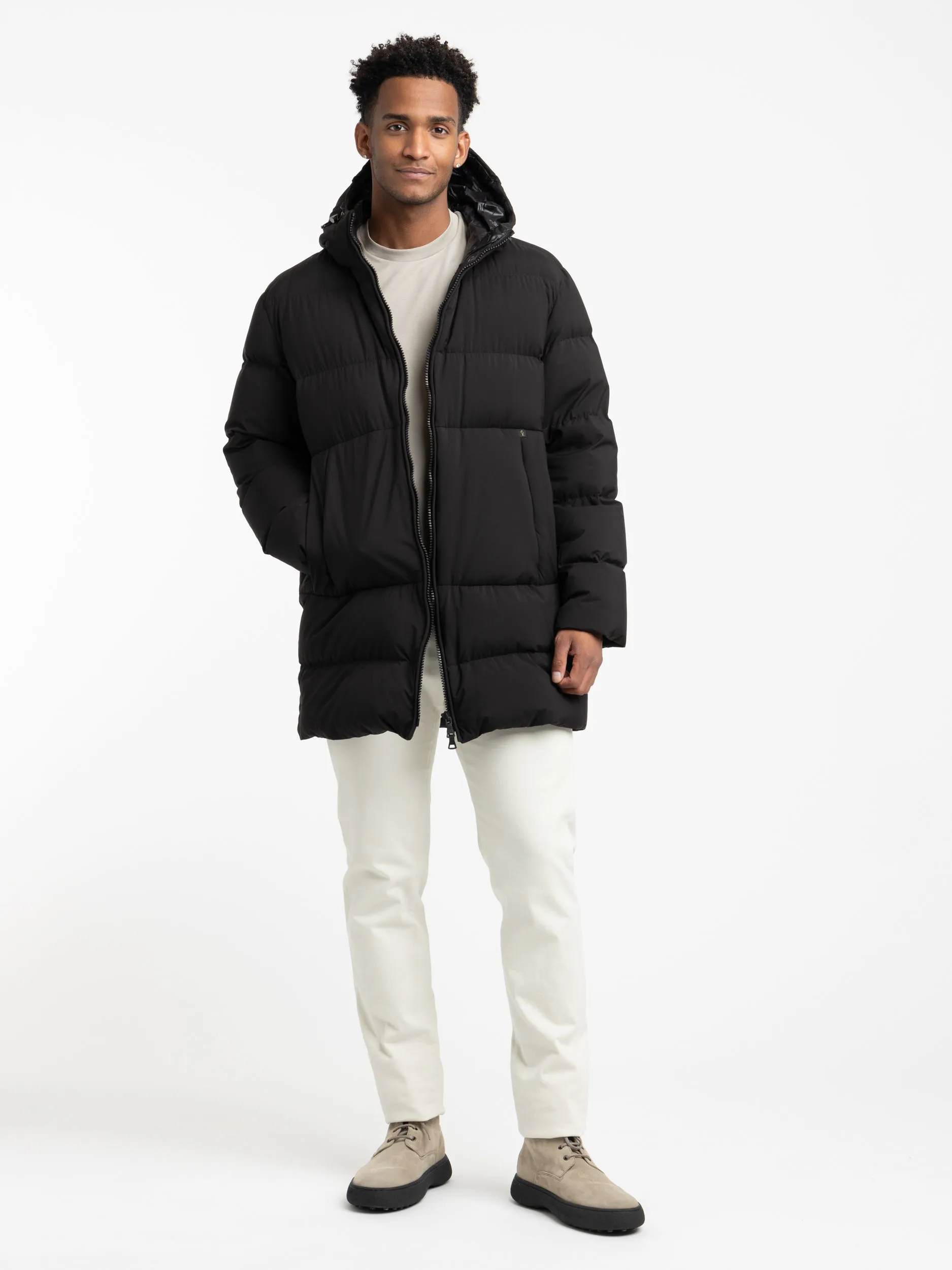 Black Typhoon Platinum Ultra Light Down Coat