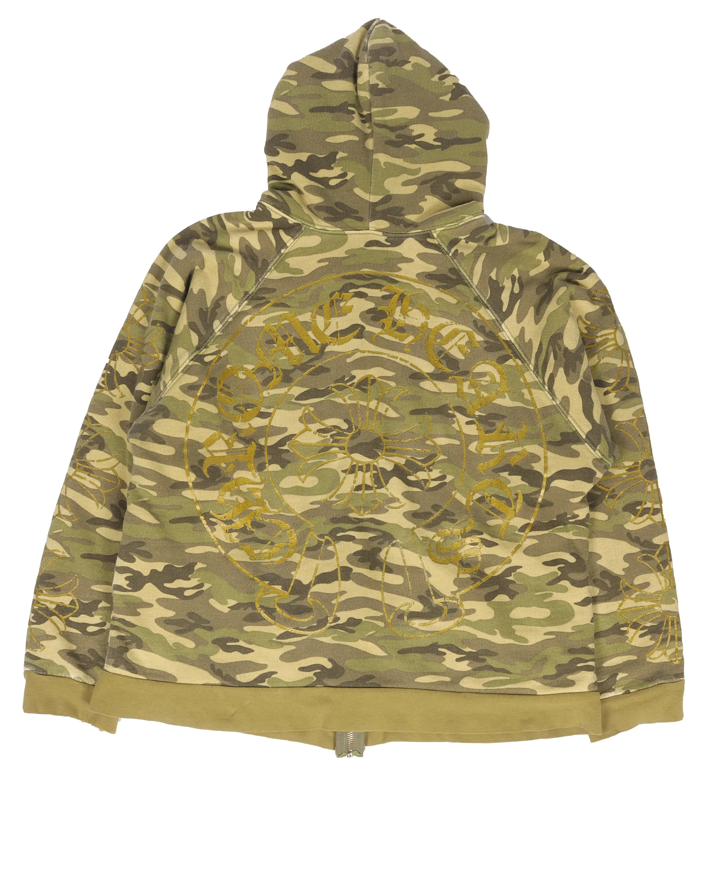 Camo Thermal Zip Up Hoodie