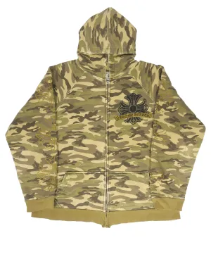 Camo Thermal Zip Up Hoodie