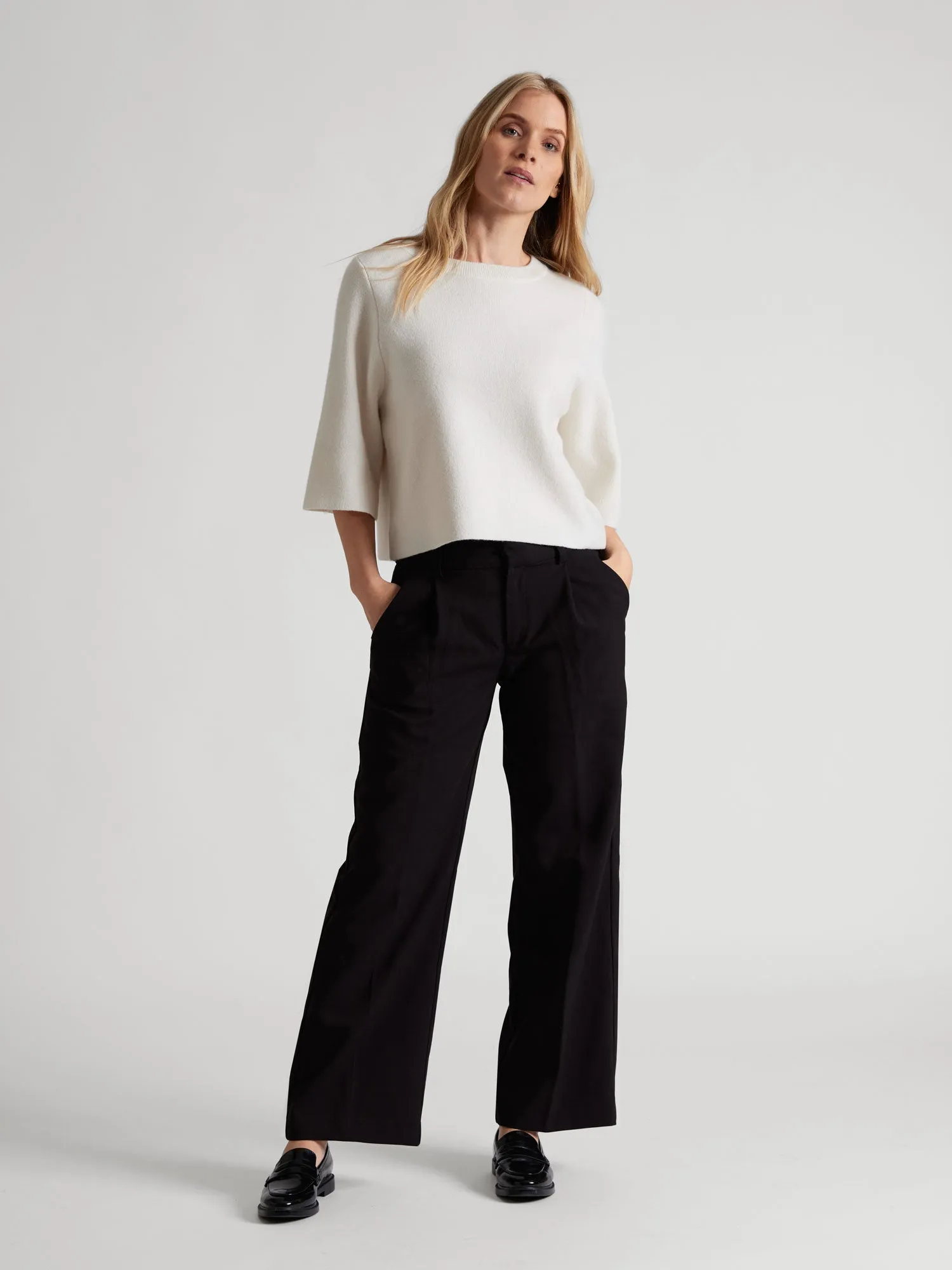 Cashmere sweater  "Dina sweater" - white