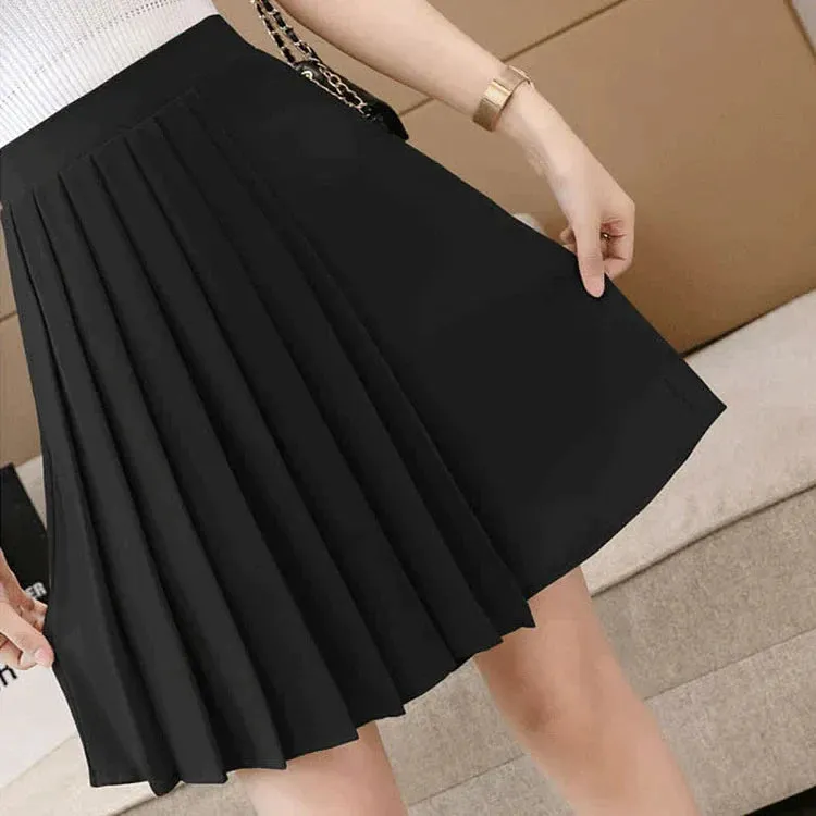 Casual Chiffon High Waist Loose Pleated Shorts