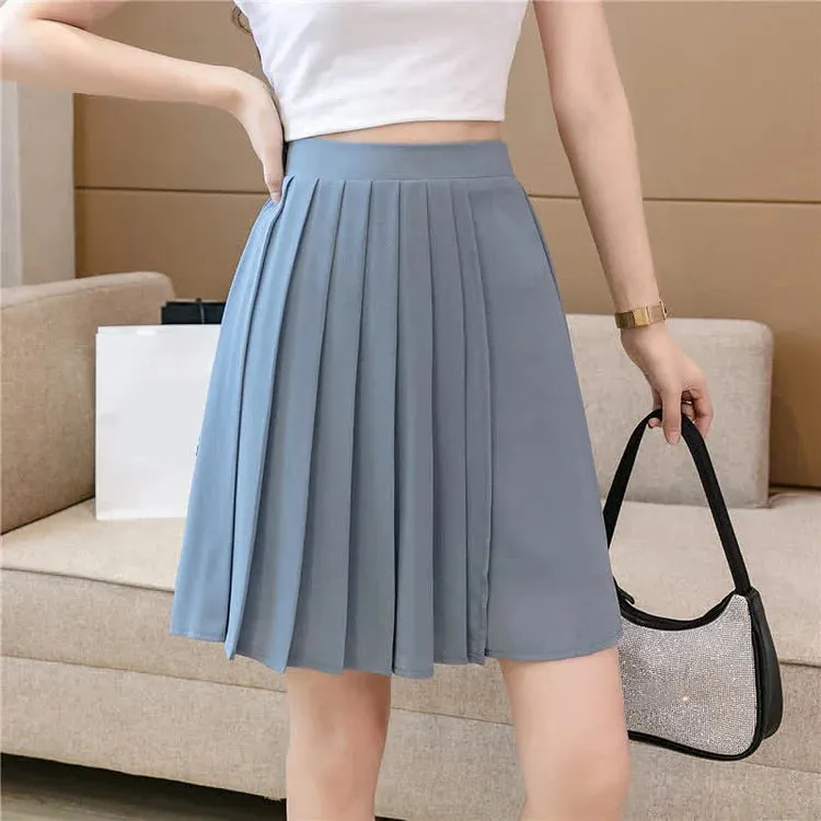 Casual Chiffon High Waist Loose Pleated Shorts