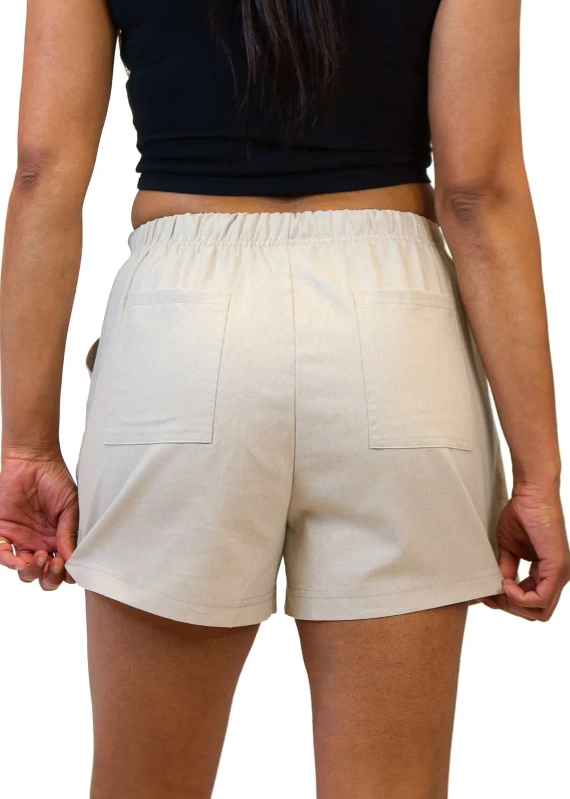 Casual Shorts - Women's Hemp Linen Like Shorts