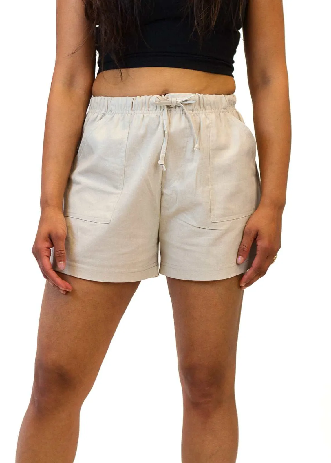 Casual Shorts - Women's Hemp Linen Like Shorts