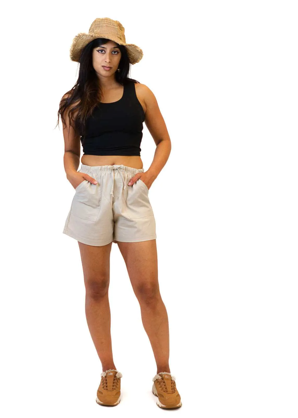 Casual Shorts - Women's Hemp Linen Like Shorts