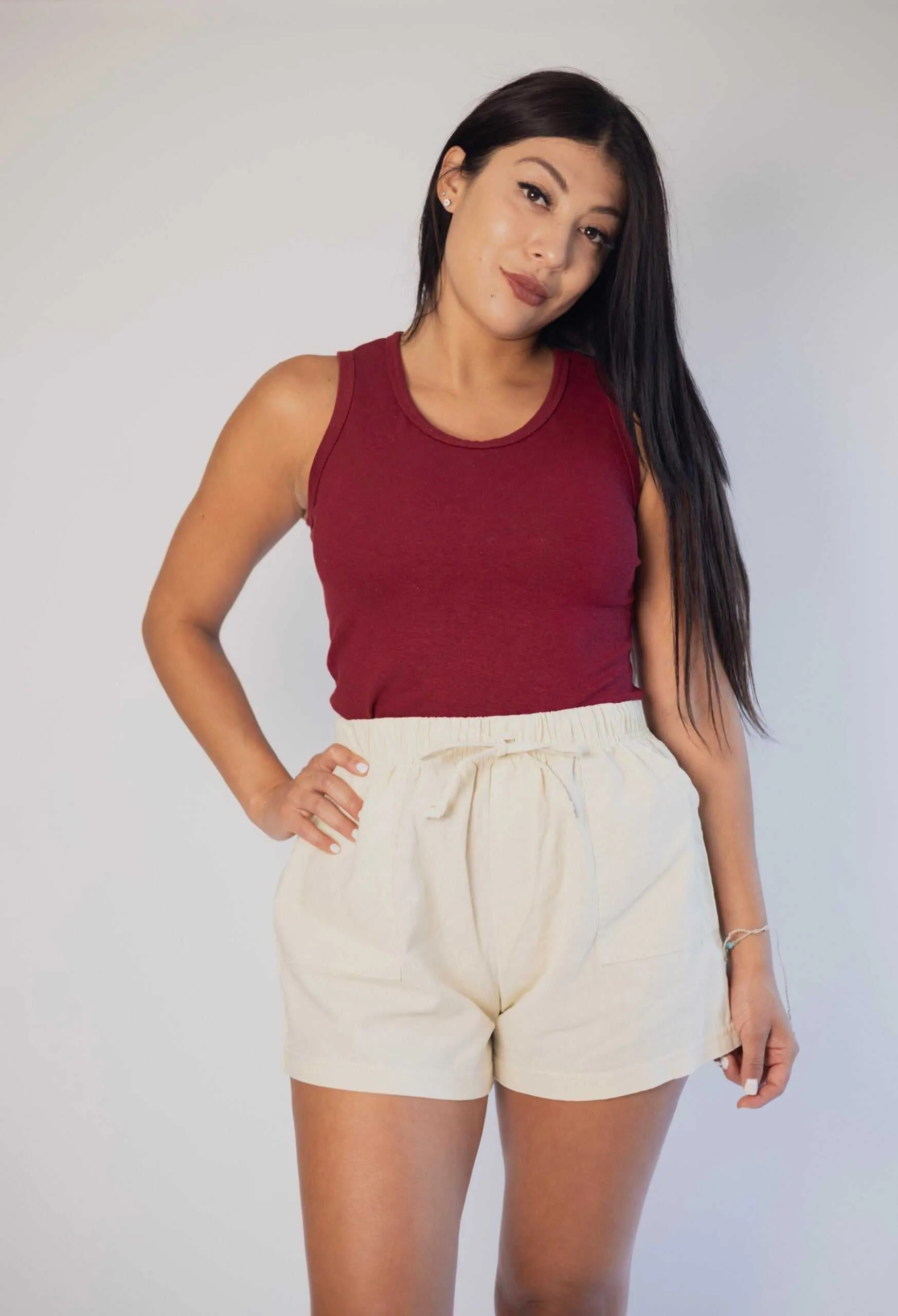 Casual Shorts - Women's Hemp Linen Like Shorts