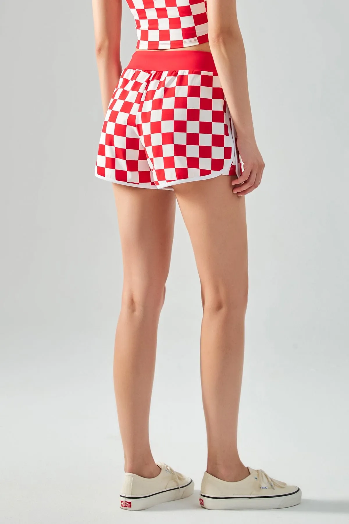 Classic Checkerboard Dolphin Shorts