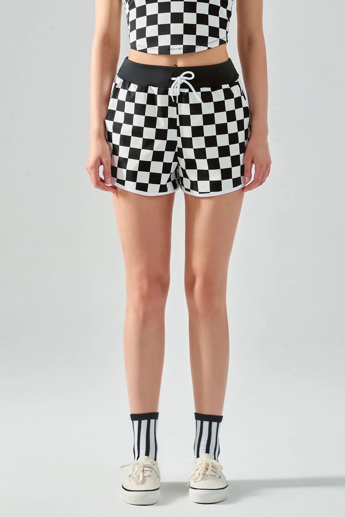 Classic Checkerboard Dolphin Shorts