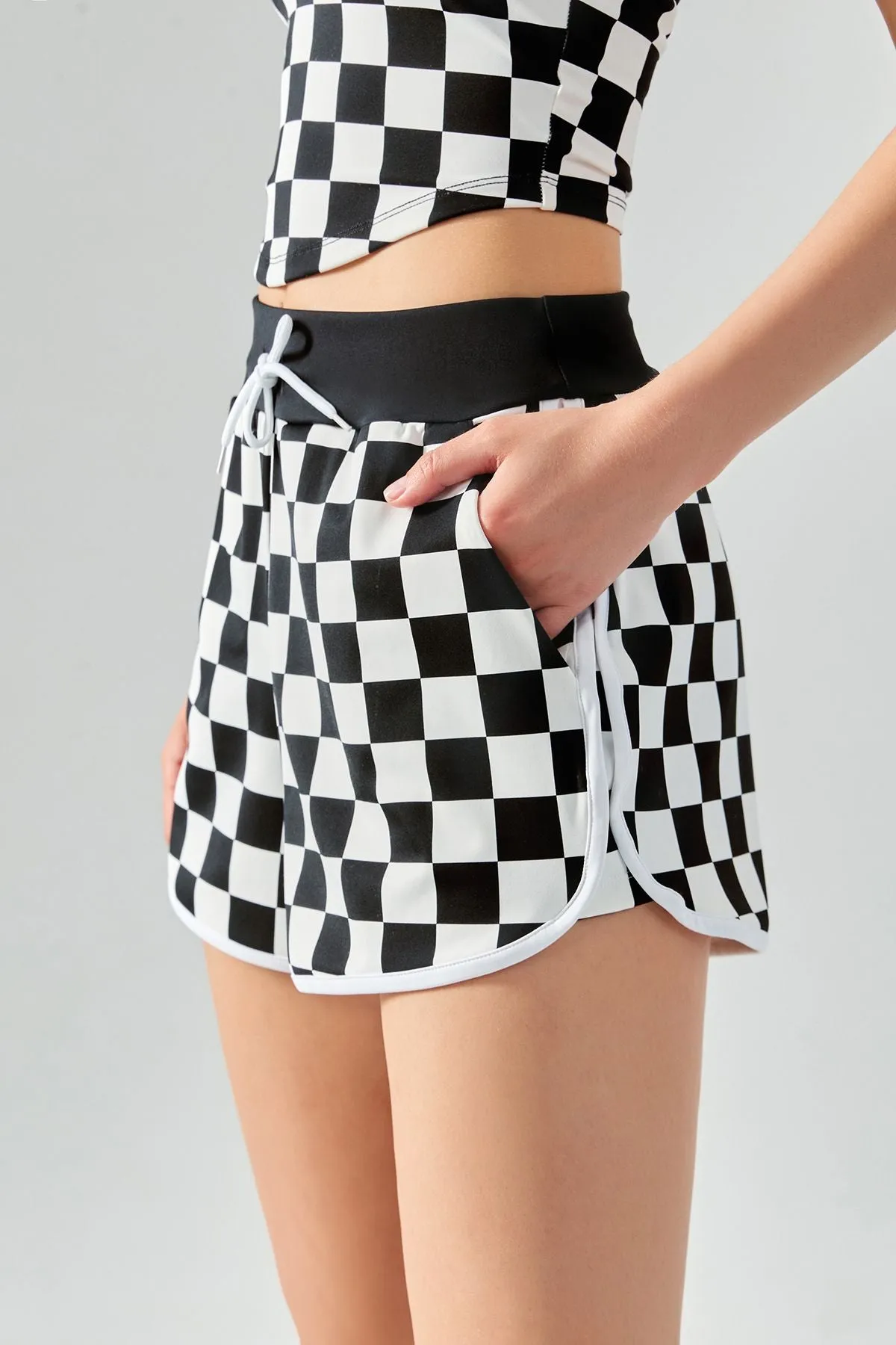 Classic Checkerboard Dolphin Shorts