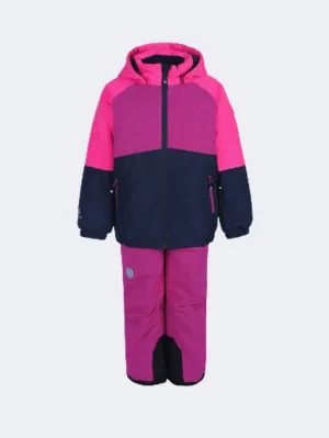 Color Kids Colorblock Af 10.000 Girls Skiing Set Fuchsia