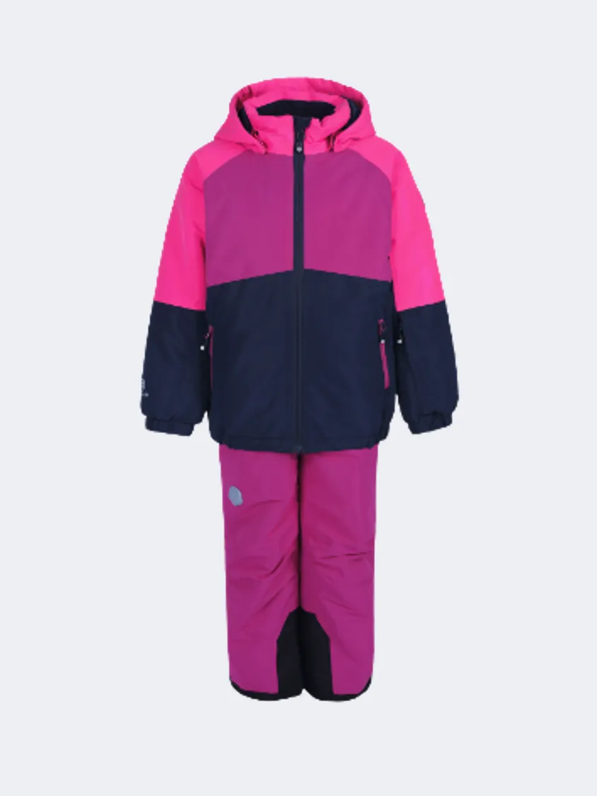 Color Kids Colorblock Af 10.000 Girls Skiing Set Fuchsia