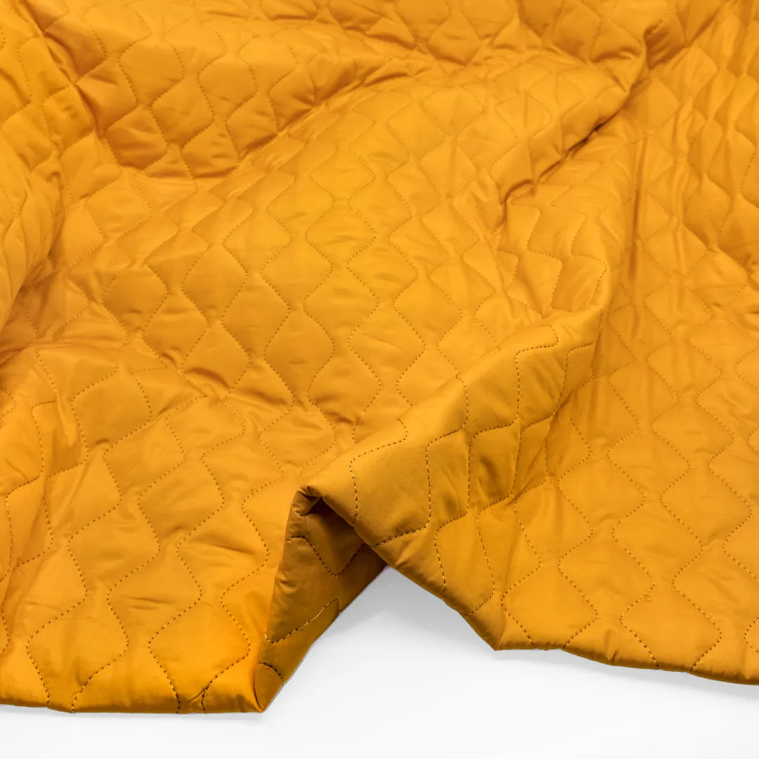 Deadstock Quilted Coating - Marigold *Imperfect