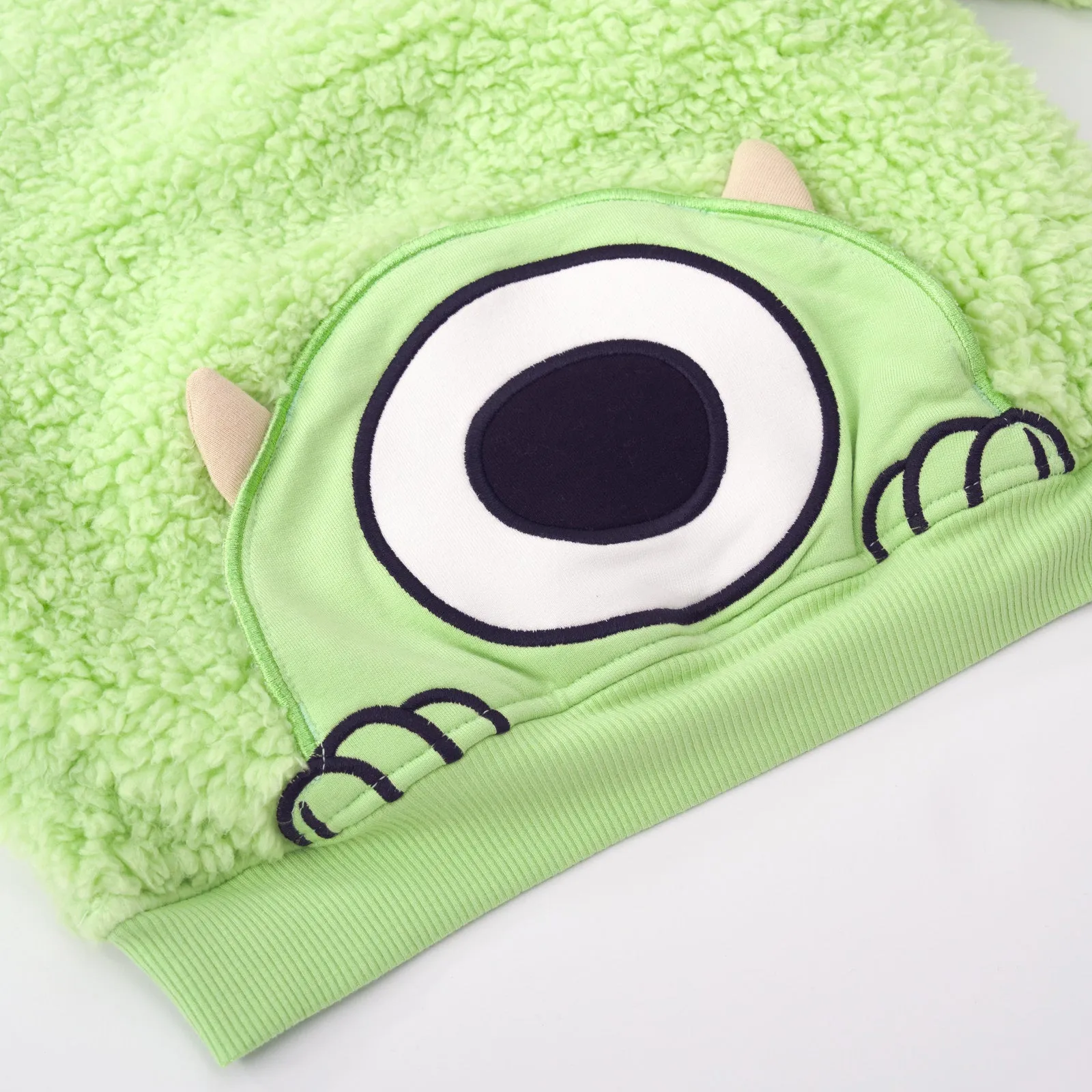 Disney Monsters, Inc. Mike Wazowski Sherpa Pocket Crewneck