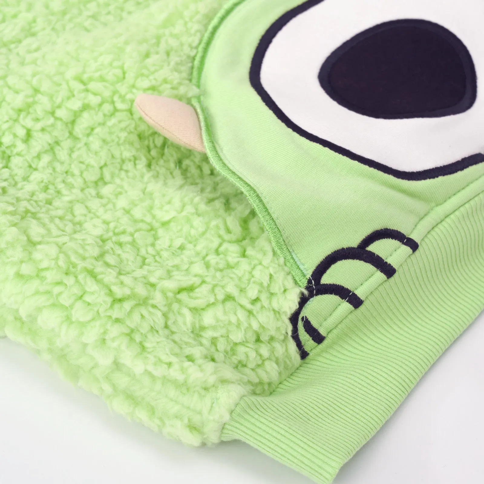 Disney Monsters, Inc. Mike Wazowski Sherpa Pocket Crewneck