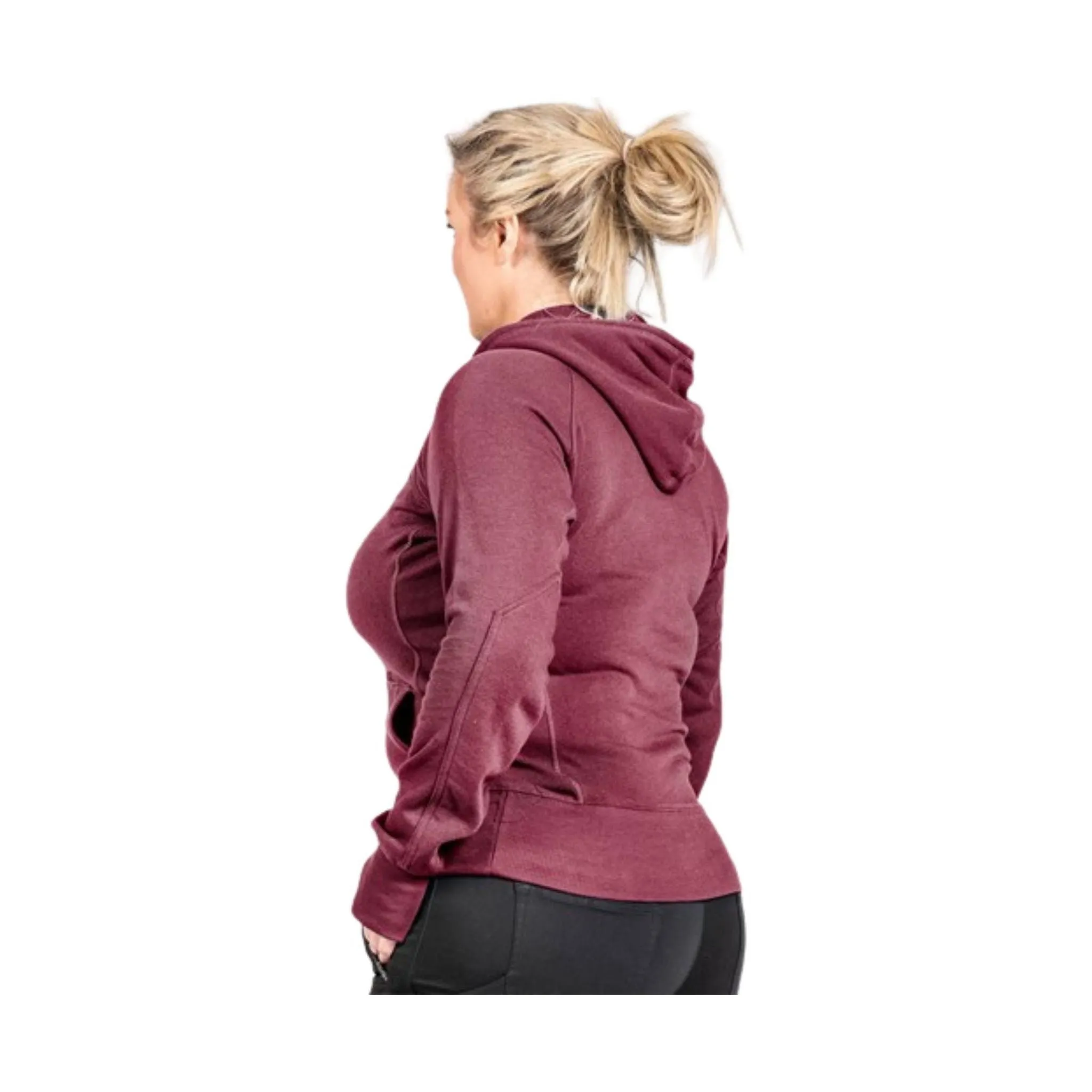 Dovetail Women's Anna Pullover Hoody - Heather Currant - ONLINE STORE CREDIT/EXCHANGE ONLY