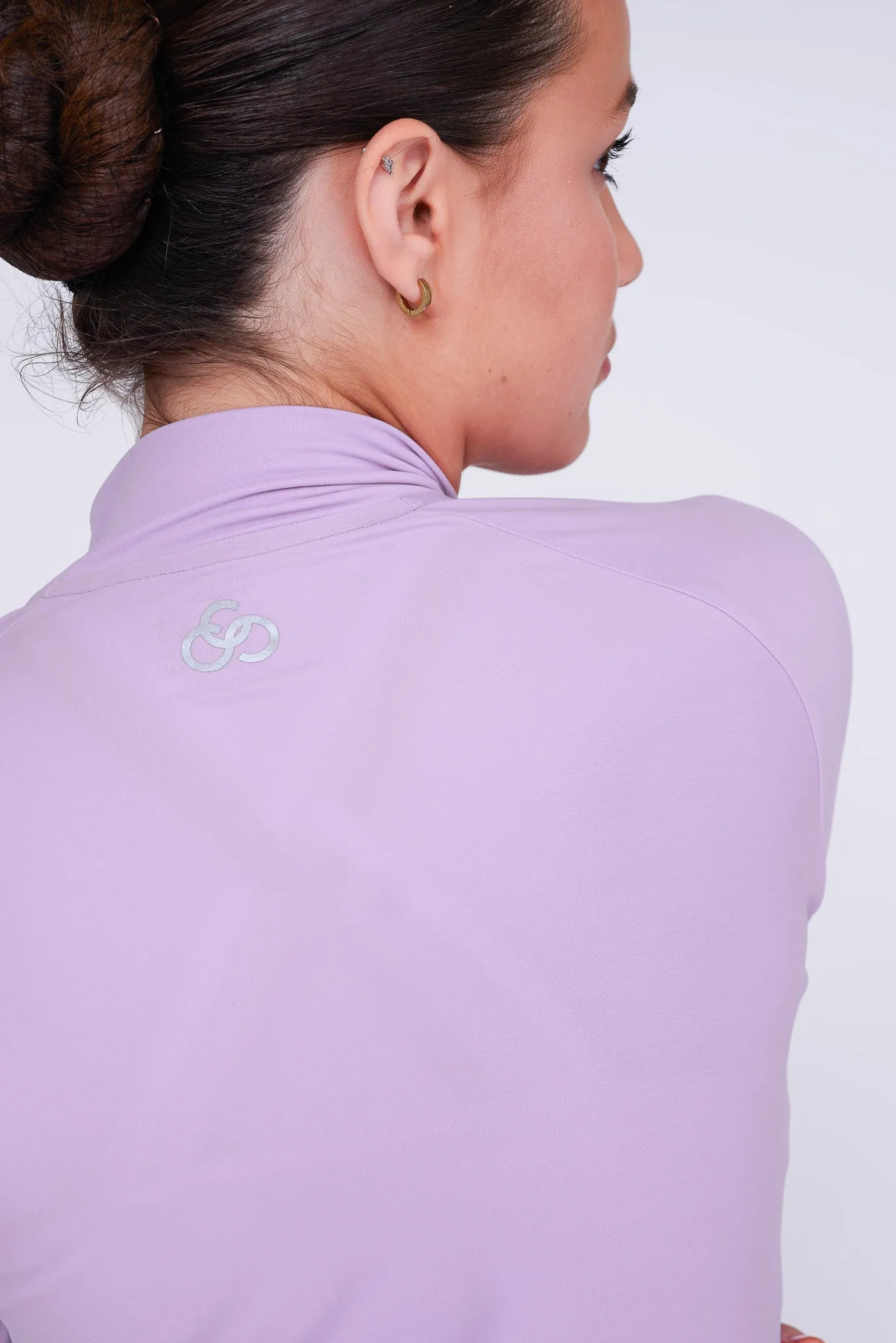 Empower Padded Half-Zip Top in Amethyst