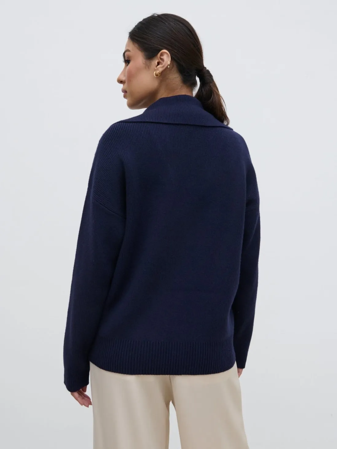 Fallon Knit Cardigan - Navy