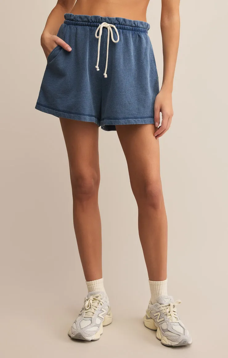 gael knit denim short