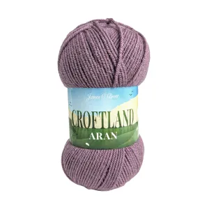 James C Brett Croftland Aran Yarn - A208 Heather - 200g Ball of Wool