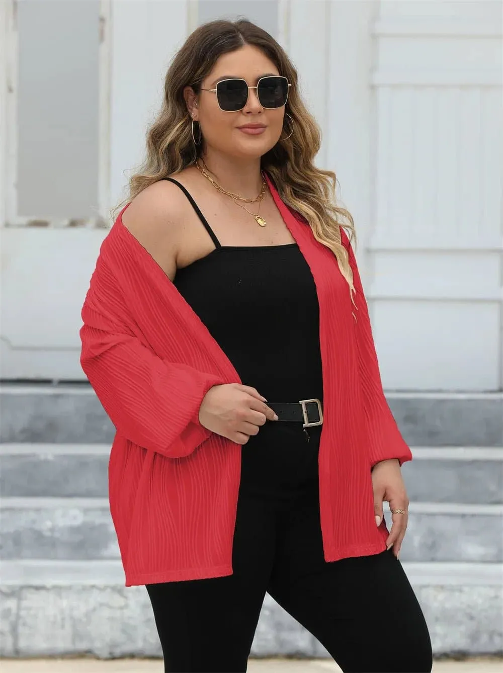 Lantern Sleeve Cardigan