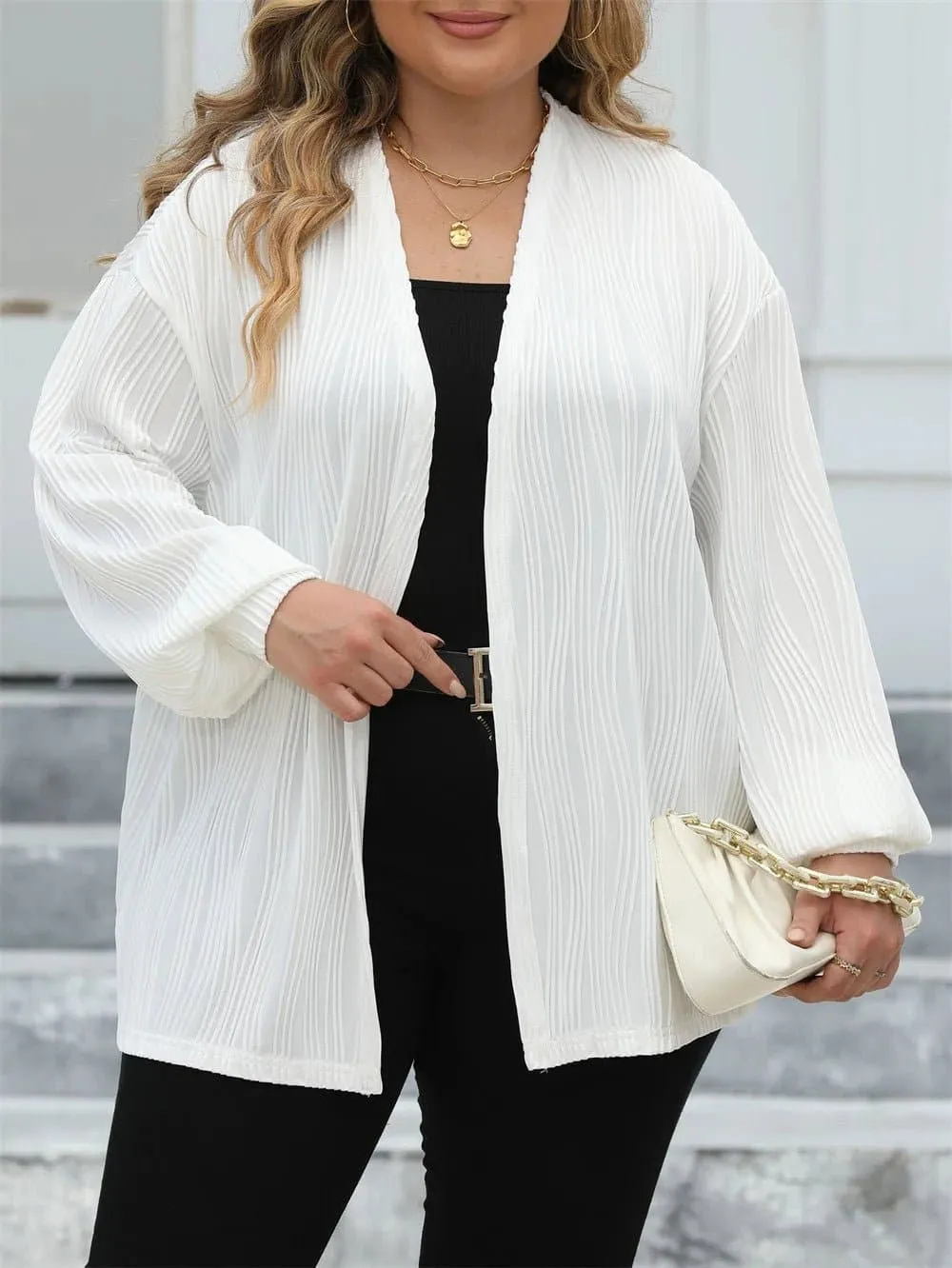 Lantern Sleeve Cardigan