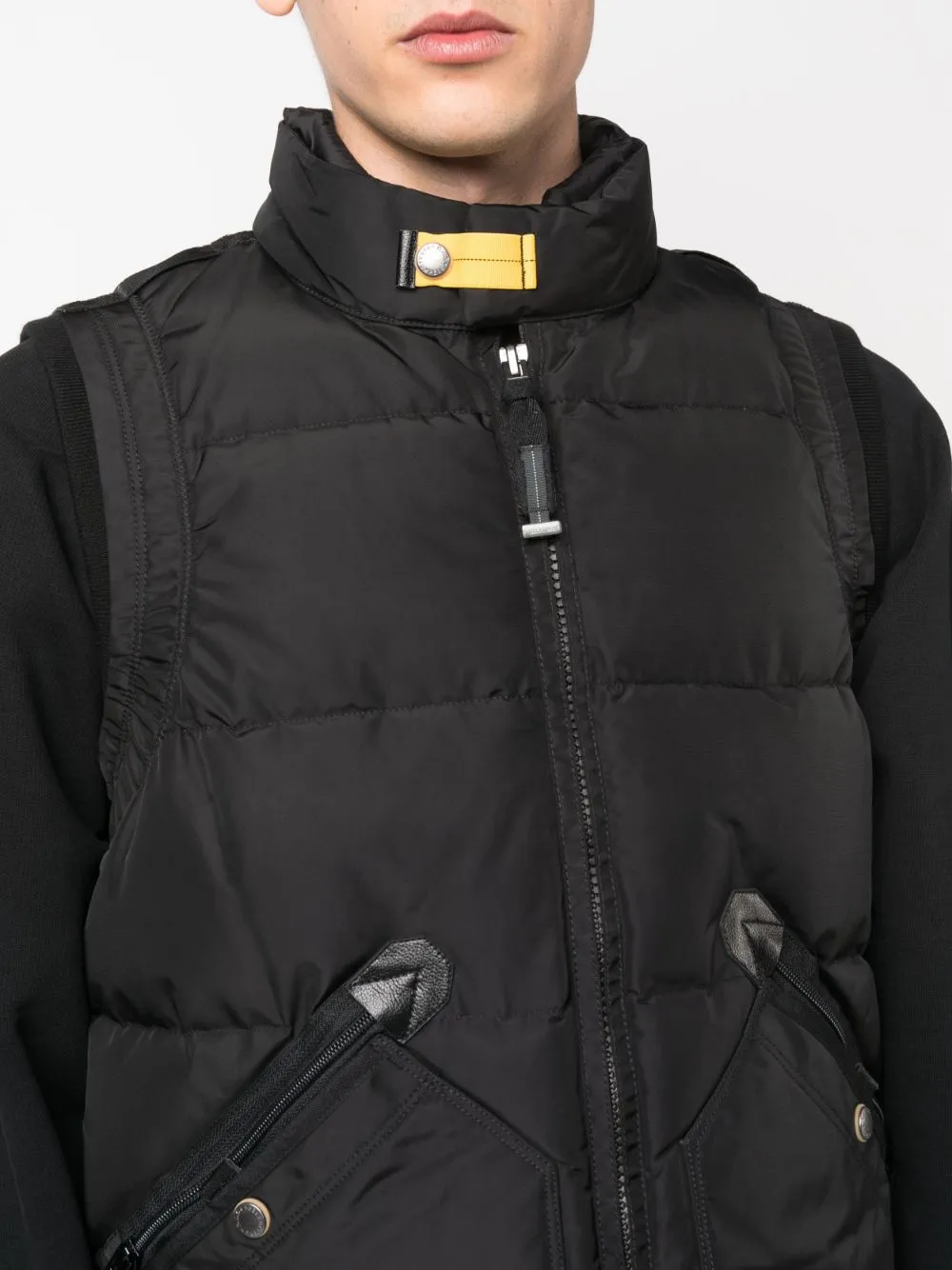 logo-patch padded gilet