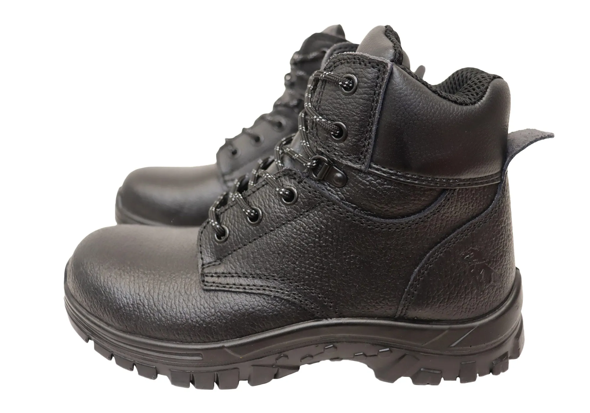 Mack Mens Comfortable Leather Tradesman Lace Up Safety Boots