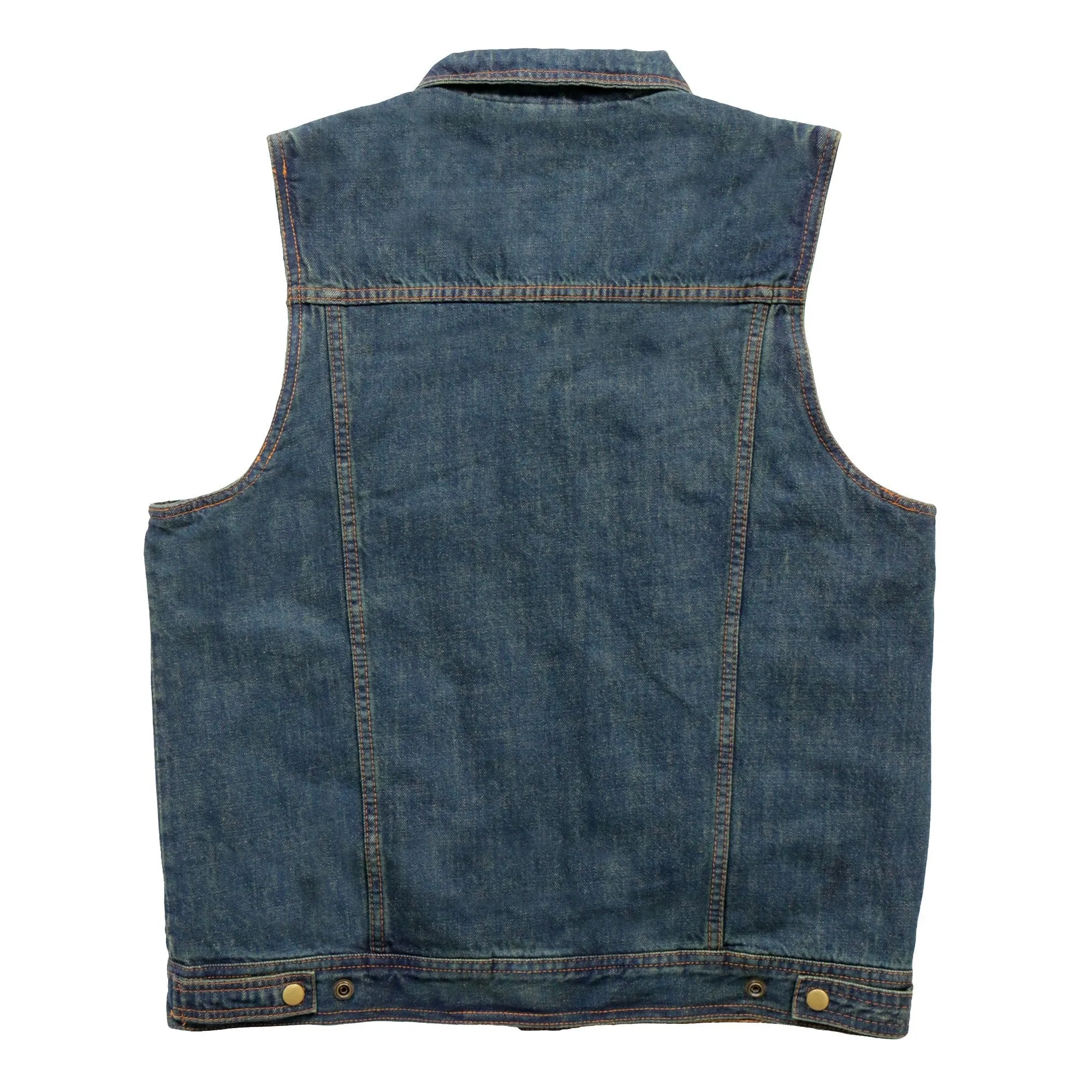 Mens Blue Denim Vest,  VSM6001-HL