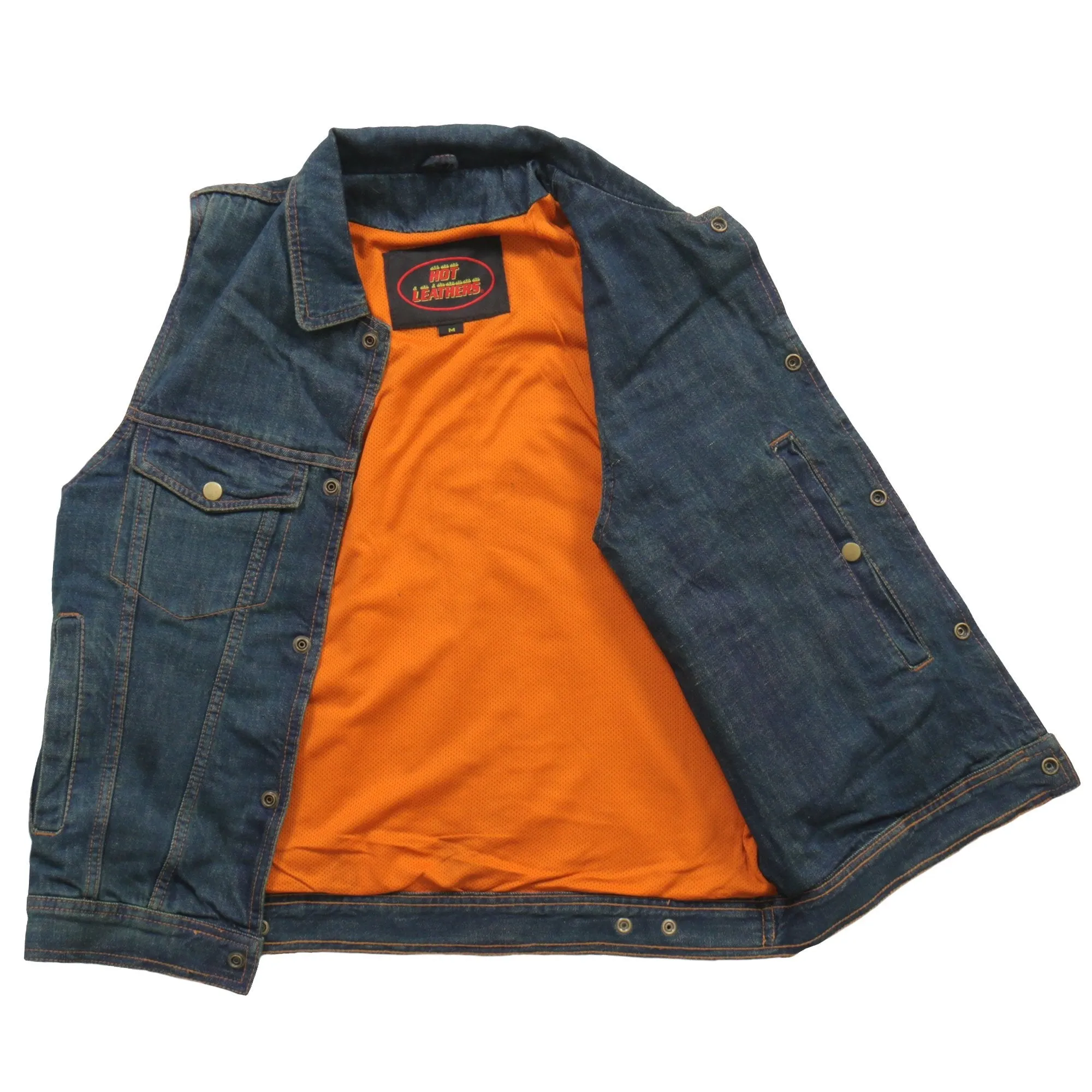 Mens Blue Denim Vest,  VSM6001-HL