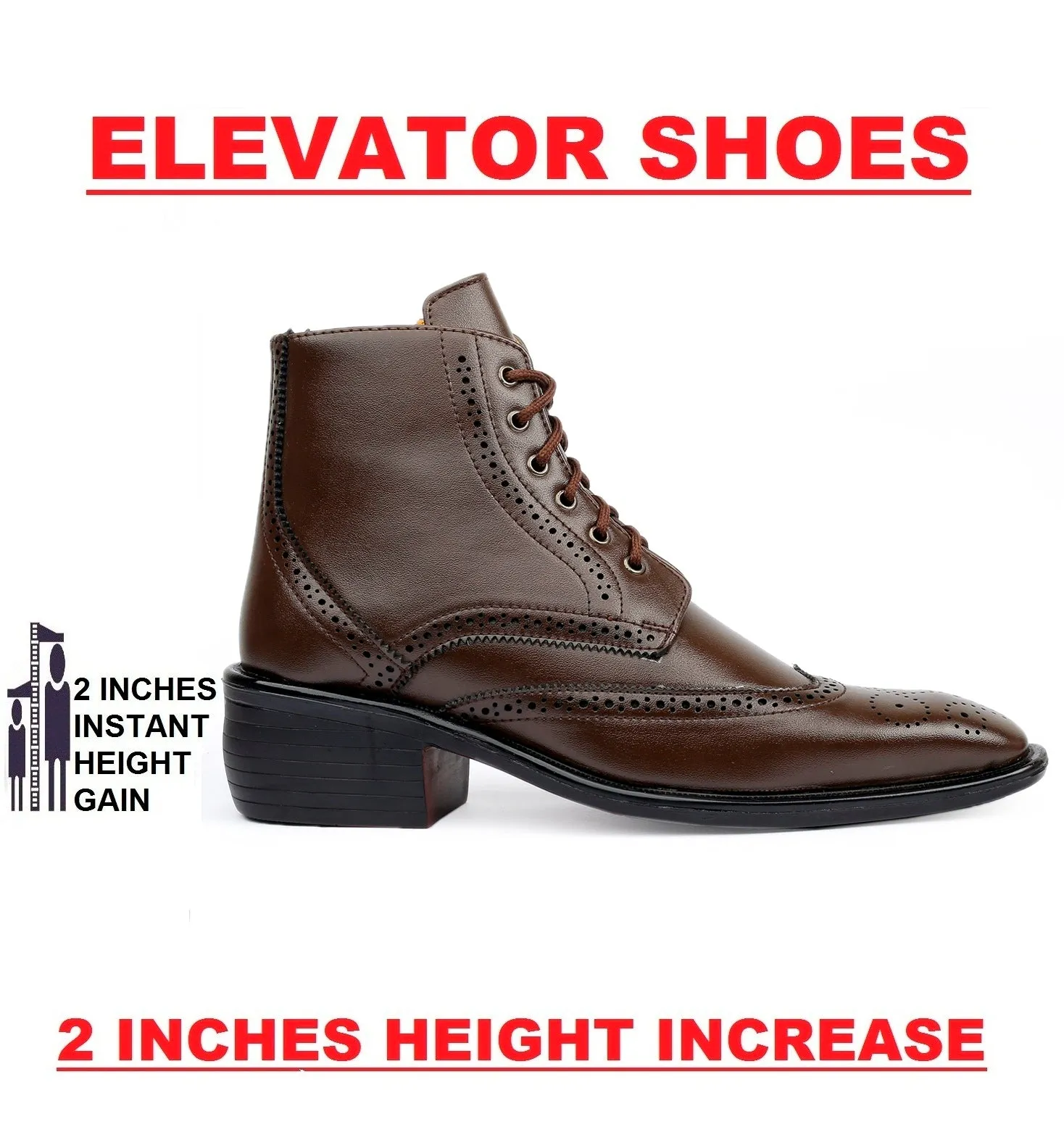 Men's New Stylish Comfortable And Height Increasing Regular Office and Formal Wear