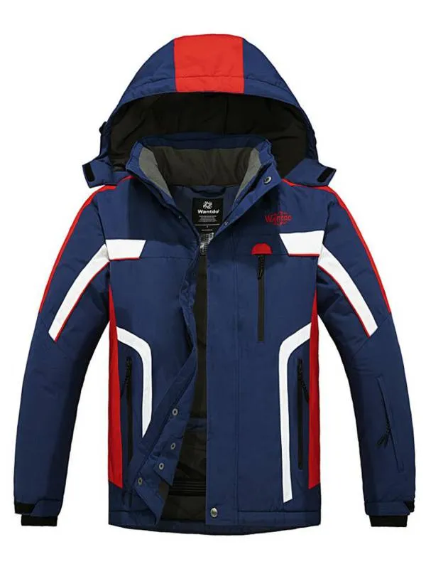 Men's Warm Ski Jacket Waterproof Snowboard Parka Windproof Insulated Coat Sealed Seams Atna 011