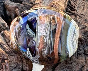 Metals Organic Lampwork Focal Bead SRA