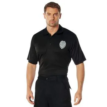 Moisture Wicking Security Polo Shirt With Badge