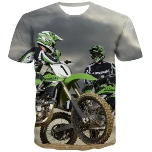 Motocross T shirts Men motorcycle T-shirts Graphic Offroad Tshirt Anime