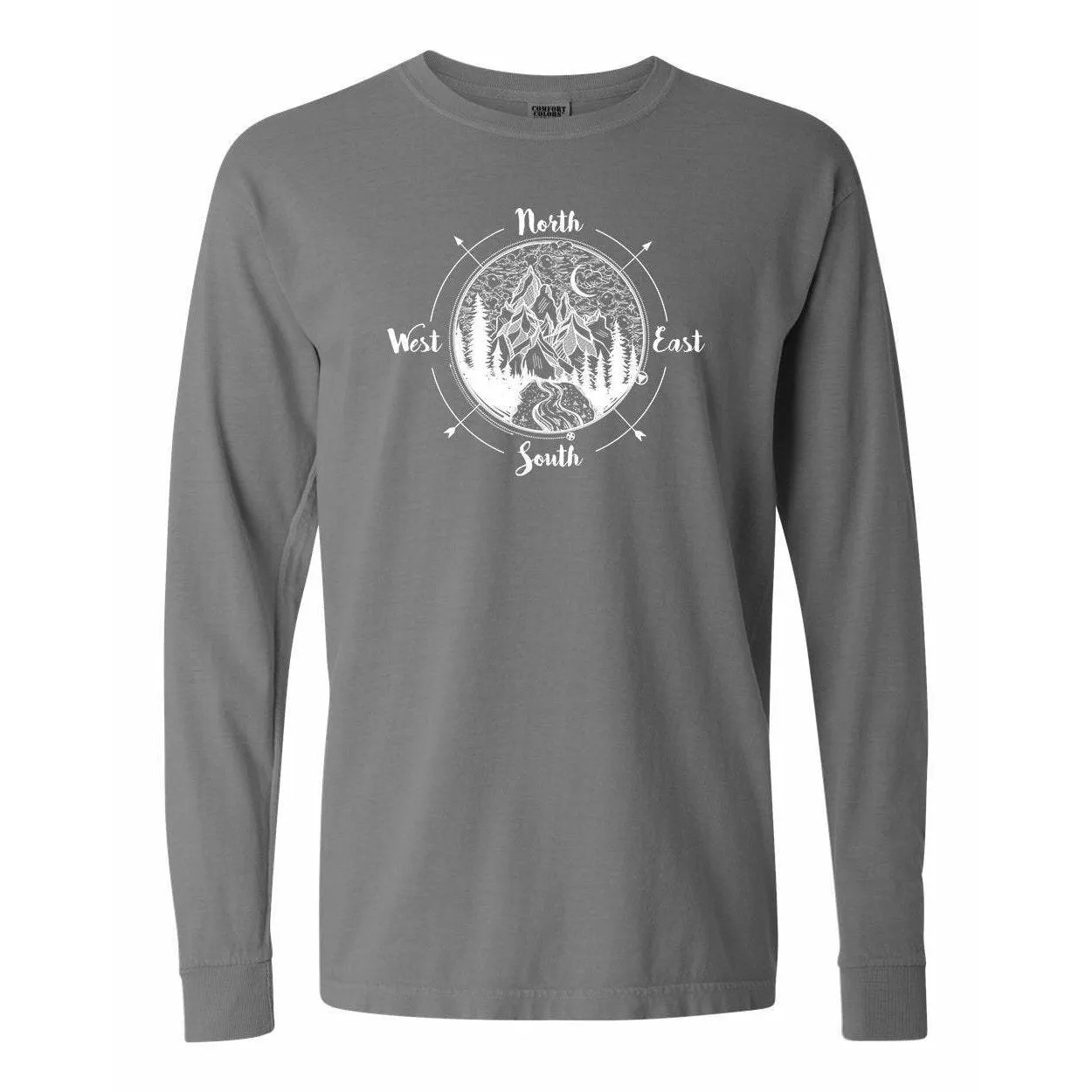 National Park Compass National Park Comfort Colors Long Sleeve T Shirt