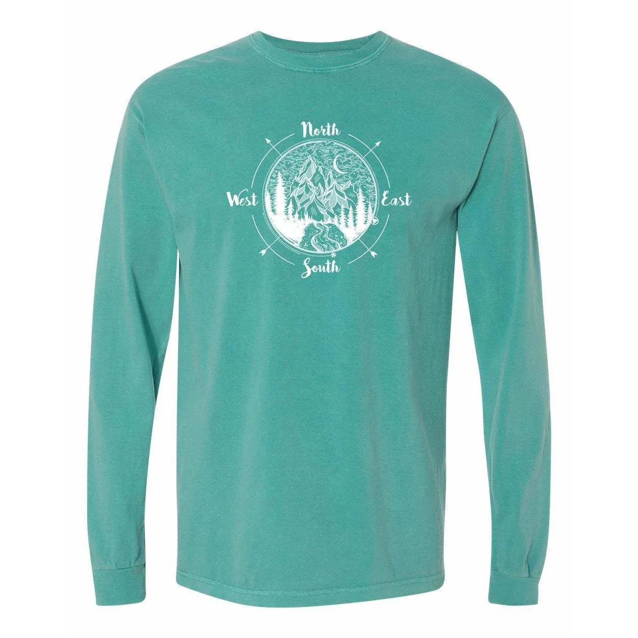 National Park Compass National Park Comfort Colors Long Sleeve T Shirt