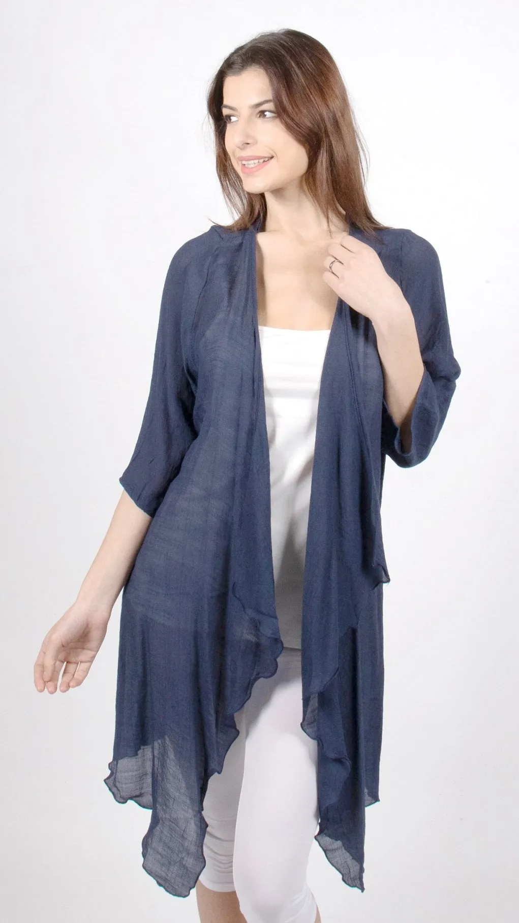 Navy Maxi Cardigan