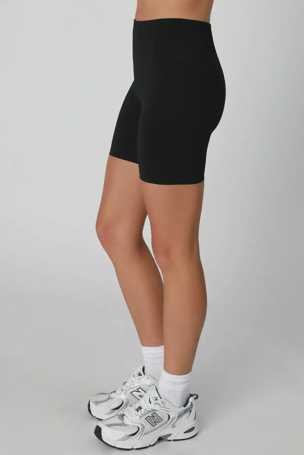 nb jersey biker shorts