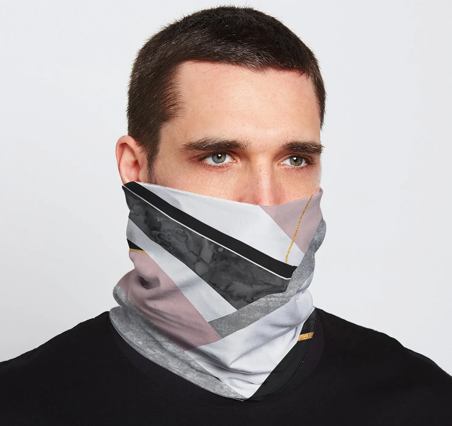 Neck Gaiter, Lines & Layers