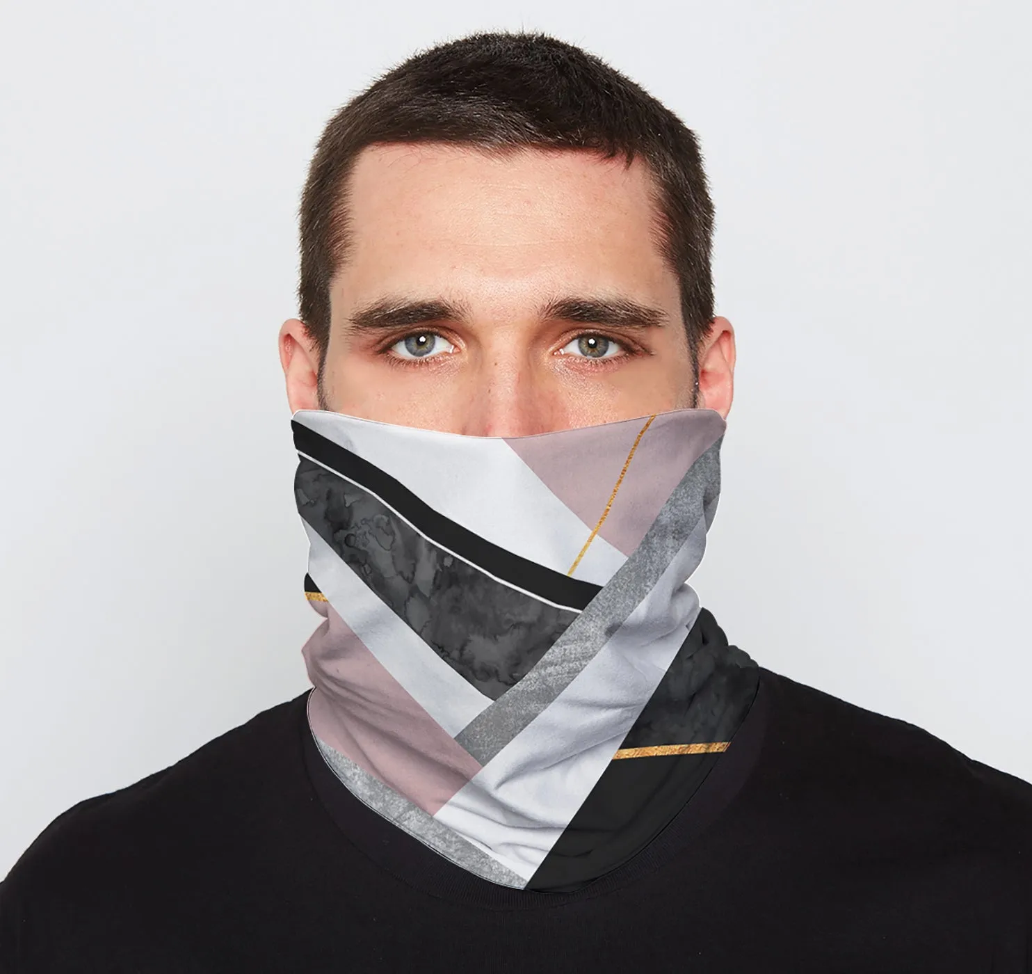 Neck Gaiter, Lines & Layers