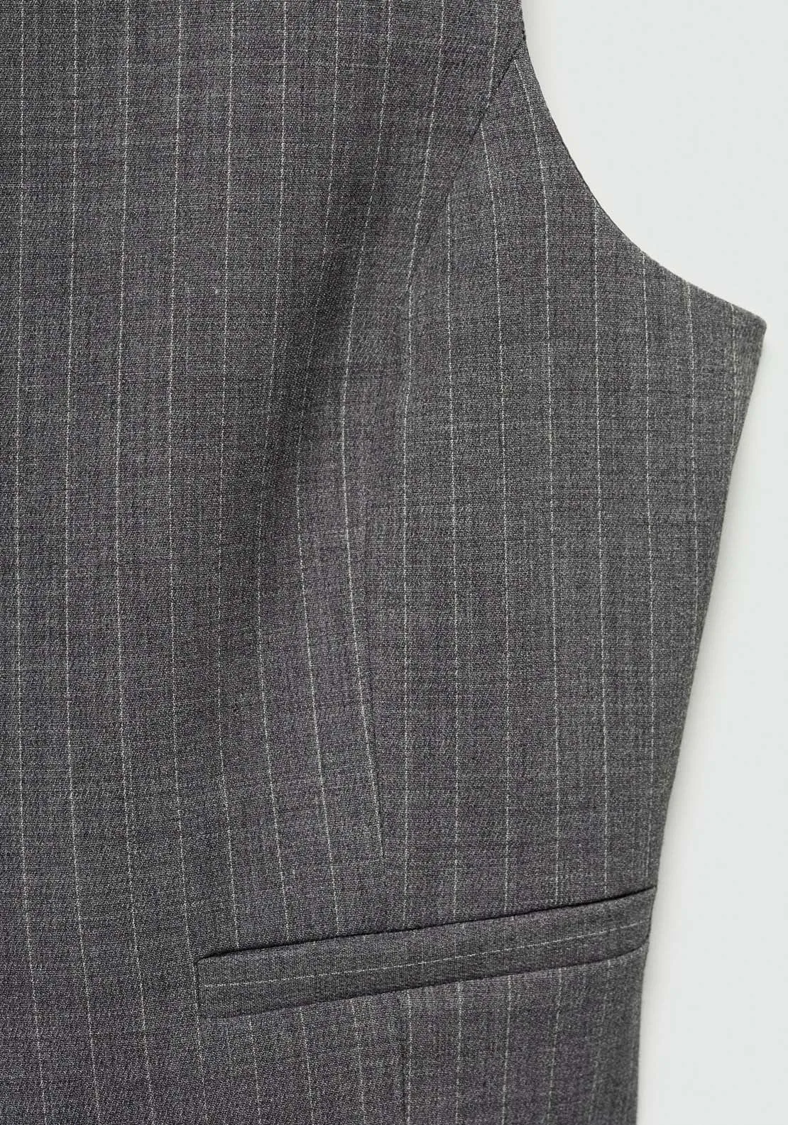 Pinstriped suit waistcoat - Gray