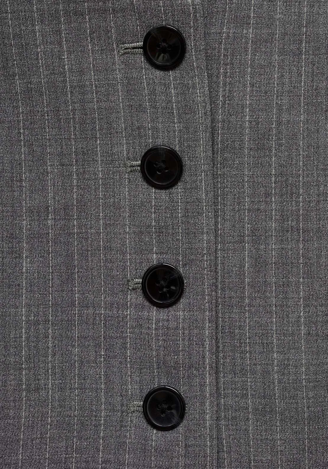 Pinstriped suit waistcoat - Gray